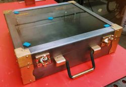 Metal suitcase